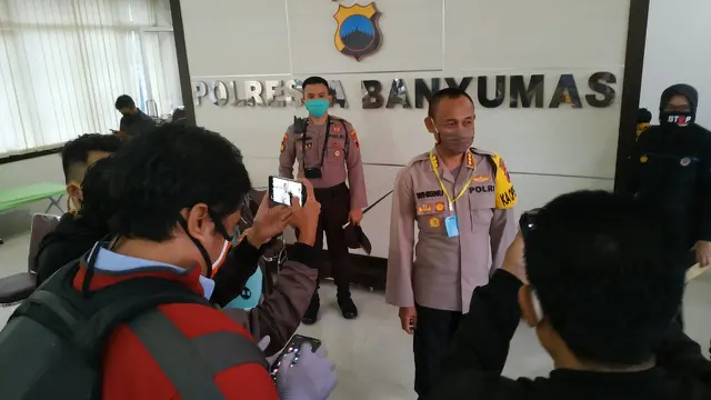 Penyidik Polresta Banyumas menetapkan tiga tersangka kasus penolakan jenazah pasien Covid-19. (Foto: Liputan6.com/Humas Polresta/Rudal Afgani Dirgantara)