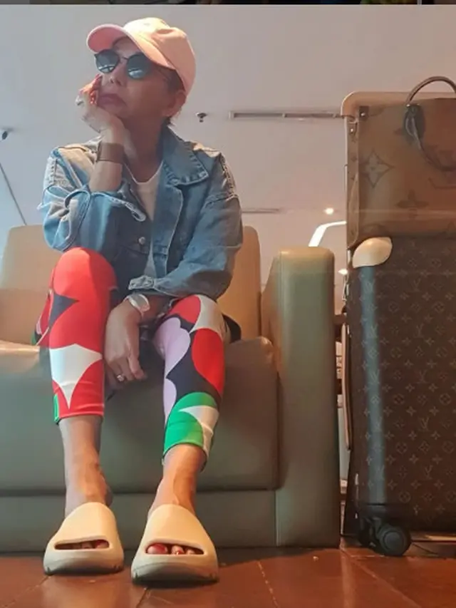 Kiki Fatmala berangkat menuju Bali. (Instagram @qq_fatmala)