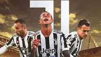 Juventus - Arthur Melo, Federico Bernardeschi, Aaron Ramsey (Bola.com/Adreanus Titus)
