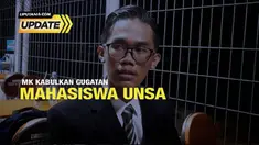 Mahkamah Konstitusi (MK) mengabulkan uji materi terhadap UU Nomor 7 Tahun 2017 tentang Pemilihan Umum terkait batas usia capres-cawapres yang diajukan mahasiswa UNS bernama Almas Tsaqibbirru Re A. Almas.