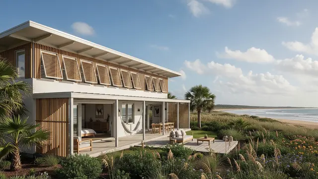 Desain Rumah Anti Gerah untuk Daerah Dekat Pantai/Gemini AI