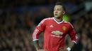 Memphis Depay - Top skor liga Eredivisie 2014/15 ini tiba di Manchester United pada 2015/16 dari PSV Eindhoven. Selama memperkuat Manchester United, Depay hanya mencetak tujuh gol dari 53 laga. (AFP/Oli Scarff)