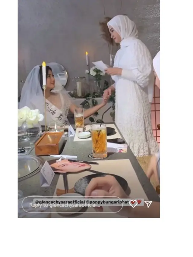 6 Potret Bridal Shower Glenca Chysara, Penuh Haru Bahagia