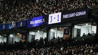Dalam laga leg kedua yang digelar di Santiago Bernabeu, Real Madrid menang dengan skor 3-1. (AP/Manu Fernandez)
