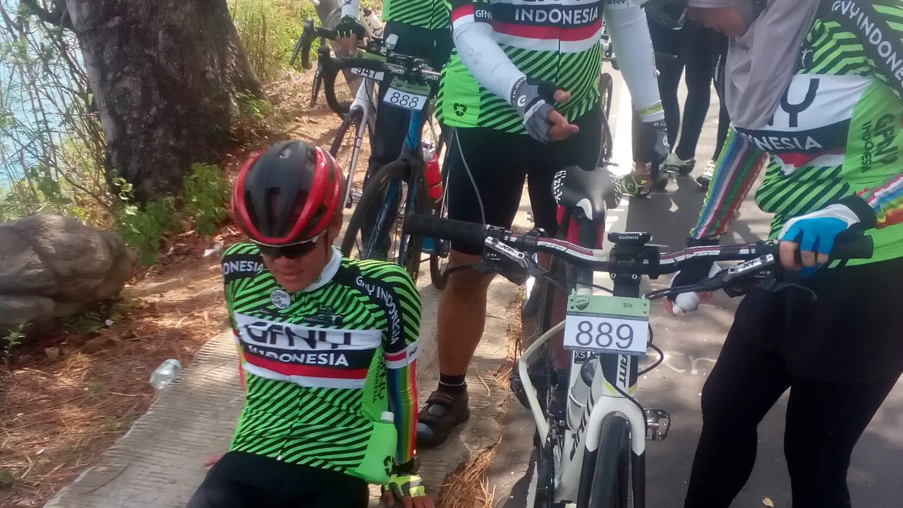 Ganjar Pranowo bersama istri ikut race 80 km.