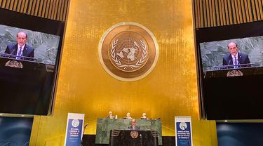 Kepala BNPT Boy Rafli Amar memimpin Delegasi Indonesia pada The First United Nations Global Congress of Victims of Terrorism yang digelar di Markas Besar PBB New York pada 8 hingga 9 September 2022.