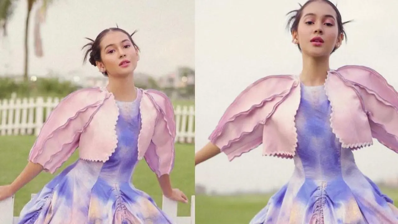 8 Gaya Pemotretan Sandrinna Michelle Berbalut Gaun Colorful, Banjir Pujian Disebut Seperti Barbie Hidup