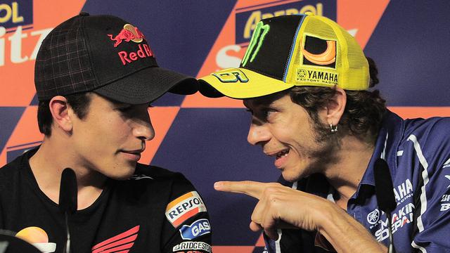 FOTO: Melihat Kembali Persaingan Valentino Rossi dan Marc Marquez di MotoGP