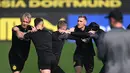 Borussia Dortmund harus memanfaatkan sebaik-baiknya laga itu untuk mencuri kemenangan di hadapan pendukung sendiri. (Ina FASSBENDER / AFP)