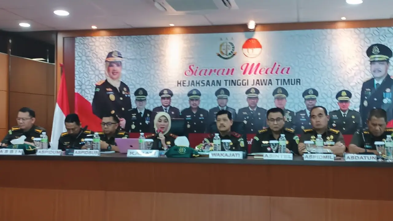 Kajati  Jawa Timur Mia Amiati mengungkapkan, pihaknya menangani tujuh perkara korupsi selama enam bulan terakhir atau pada semester I tahun 2023. (Istimewa)