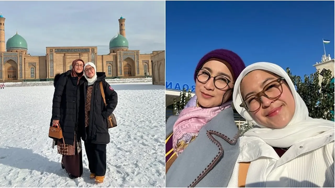 6 Potret Desy Ratnasari Liburan Bareng Putrinya di Uzbekistan, Kompak Banget