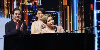 Maia Estianty, Dul Jaelani dan Tiara Anugerah Konser Kemenangan Indonesian Idol, Senin (9/3/2020). (Bambang E Ros/Fimela.com)