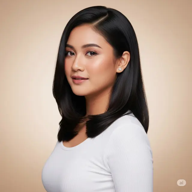 Potongan Rambut yang Bikin Wajah Terlihat Tirus. Foto: Gemini