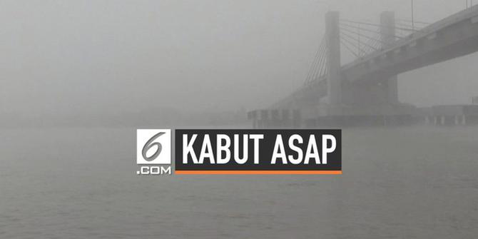 VIDEO: Sungai Musi Tertutup Kabut Asap Terparah di Palembang