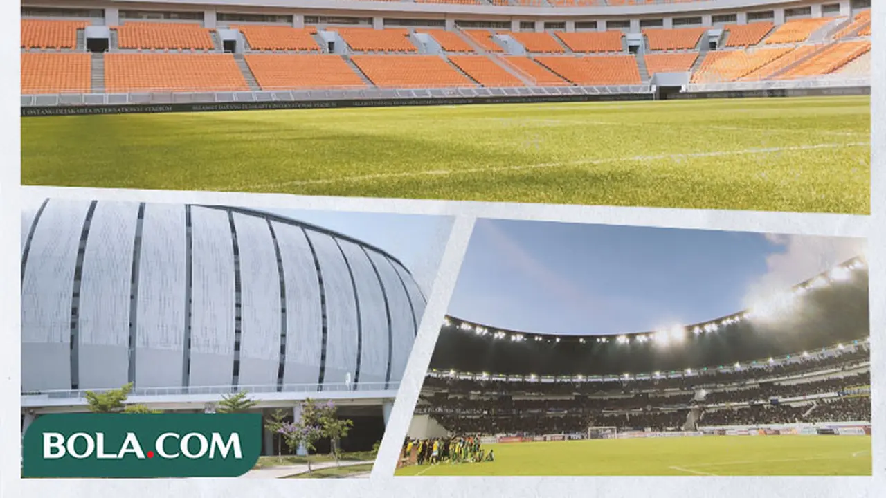 Kolase - Stadion JIS, Stadion Pakansari, Stadion Gelora Bandung Lautan Api, Stadion Jatidiri