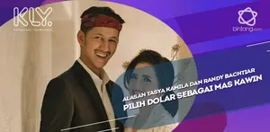 Penjelasan  Tasya Kamila soal memilih mas kawin uang dolar Amerika Serikat.