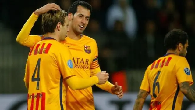 Ivan Rakitic dan Sergio Busquets - Barcelona