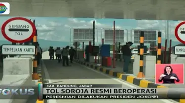 Presiden Joko Widodo resmikan Jalan Tol Soreang Pasir Koja pada Senin (4/11), perjalanan dari kota menuju Kabupaten Bandung bisa 10 menit.