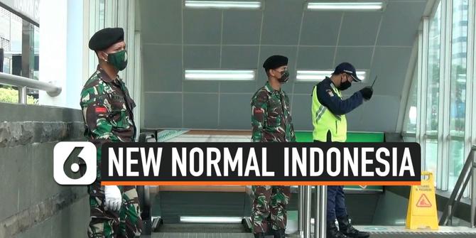 VIDEO: Jelang New Normal, TNI Polri Mulai Berjaga di Pusat Keramaian