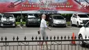 Nikita Mirzani tiba di Polda Metro Jaya, Jakarta, Senin (26/2). Nikita menjalani pemeriksaan tahap penyidikan laporan penyebaran tweet palsu dengan konten penghinaan terhadap Panglima TNI terdahulu Jendral Gatot Nurmantyo. (Liputan6.com/Faizal Fanani)