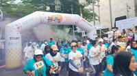 Ribuan pelari dari berbagai kalangan mengikuti sekaligus meramaikan ajang Color Run For Life 2023 di Jakarta, Minggu (23/7/2023). (dok. Color Run For Life 2023)