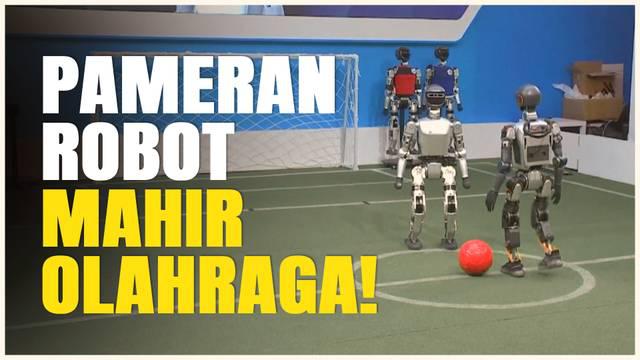 Berita video pameran Robot Dunia diadakan di Beijing, China pada Rabu (21/8/2024). Dalam pameran tersebut diperkenalkan robot yang bisa bermain sepak bola hingga kegiatan olahraga lainnya.