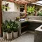 10 Desain Dapur Terbuka dengan Taman Kering Anti Ribet, Masak Jadi Lebih Seru