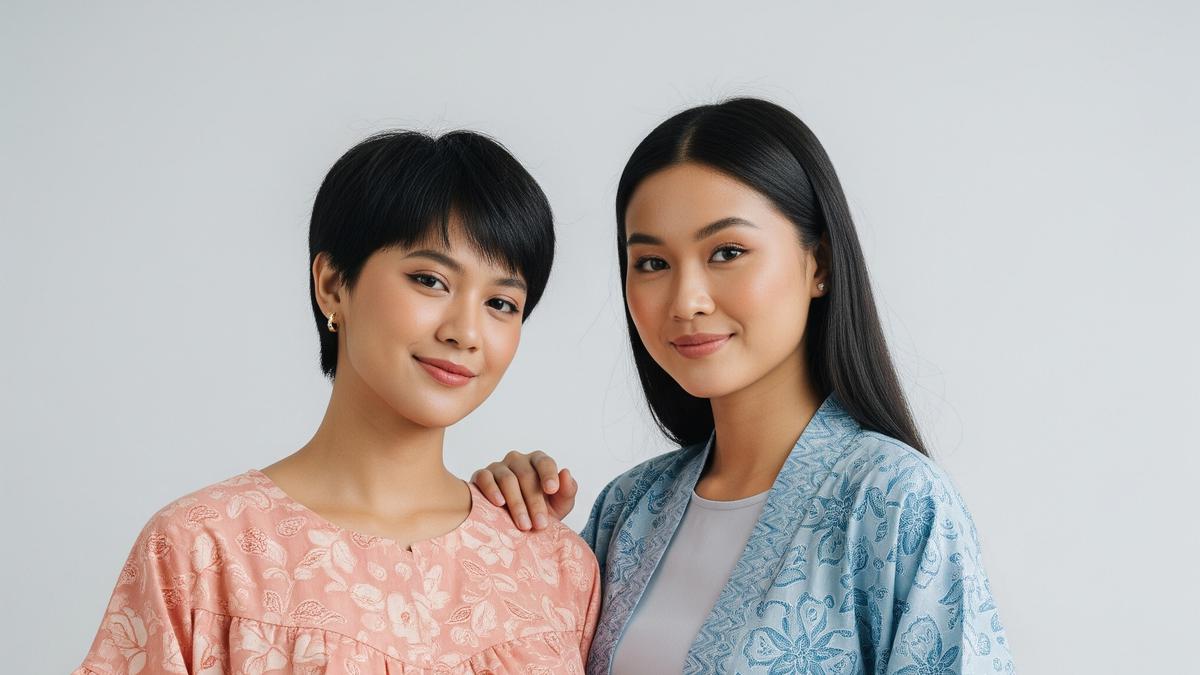 9 Model Atasan Batik dengan Detail Layer atau Ruffle untuk Penampilan Anggun dan Elegan