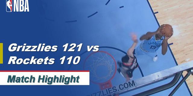 VIDEO: Highlights NBA 2019-2020, Memphis Grizzlies Vs Houston Rockets 121-110