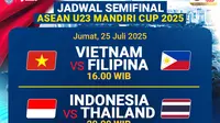 Jadwal Nonton Live Stream ASEAN U-23 Mandiri Cup 2025 - Semifinal di Vidio