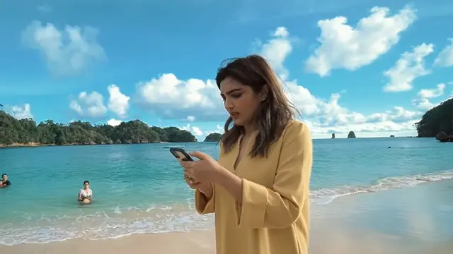 7 Momen Liburan Keluarga Anang Ashanty Ke Pantai Tiga Warna, Arsya Sempat Hilang