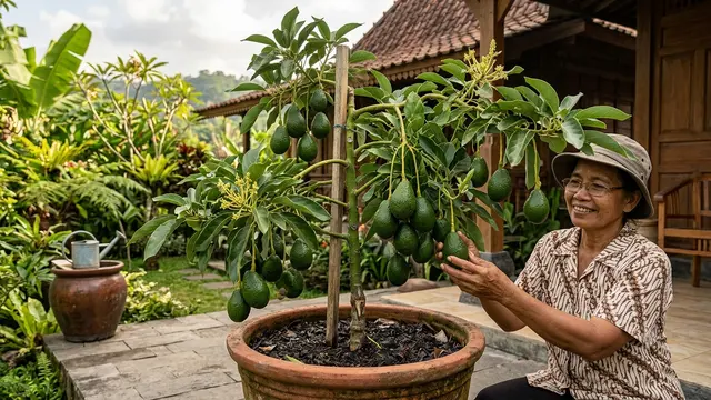 Tanaman Buah yang Bisa Ditanam di Pot dari Biji Sisa Dapur Jenis Pohon Alpukat