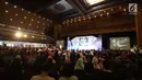 Suasana acara Goes to Campus (EGTC) 2017 di Universitas Gadjah Mada, Yogyakarta, Selasa (31/10). EGTC 2017 menghadirkan tokoh-tokoh inspiratif dengan tujuan agar para mahasiswa memperoleh pengalaman dan wawasan baru. (Liputan6.com/Helmi Afandi)