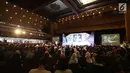 Suasana acara Goes to Campus (EGTC) 2017 di Universitas Gadjah Mada, Yogyakarta, Selasa (31/10). EGTC 2017 menghadirkan tokoh-tokoh inspiratif dengan tujuan agar para mahasiswa memperoleh pengalaman dan wawasan baru. (Liputan6.com/Helmi Afandi)