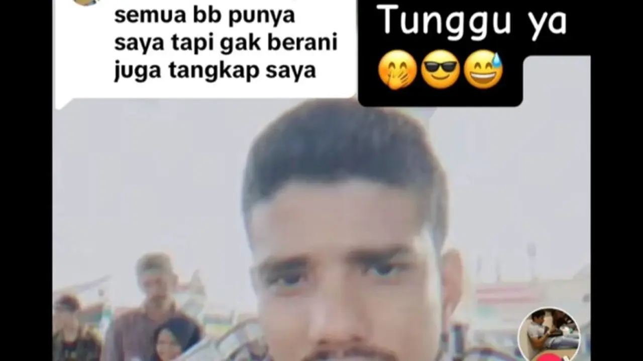 Tangkapan layar pemuda di Pekanbaru, Riau, tantang polisi menangkapnya terkait barang bukti narkoba.