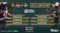 Live Streaming IESF 14th World Esports Championship 2022 MLBB di Vidio, 5-6 Desember