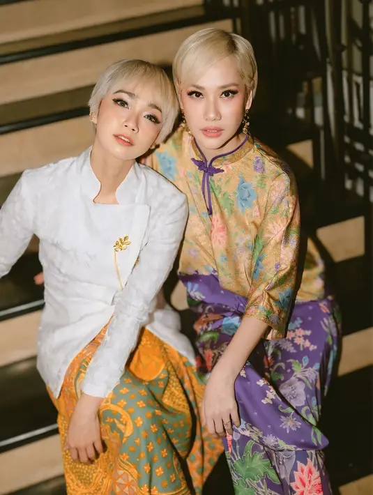 Bunga Citra Lestari dan Intan Ayu tampil kembar saat Lebaran dengan gaya rambut yang sama persis [@tanayudjanuismadi]