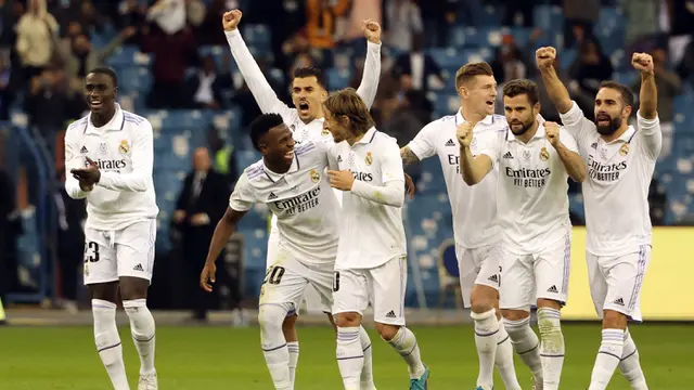 Foto: Aksi Gemilang Thibaut Courtois Bawa Real Madrid Talukkkan Valencia pada Semifinal Piala Super Spanyol 2022 / 2023