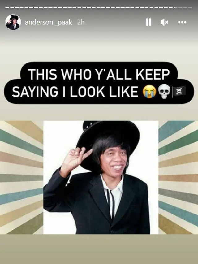 Anderson .Paak ganti foto profil Instagram jadi Pak Tarno. (Tangkapan layar Instagram/ anderson._paak)