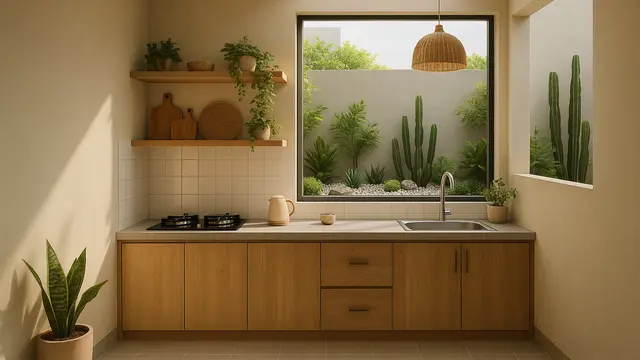 Desain Dapur Rumah Subsidi Type 36 yang Lagi Tren/Ilustrasi oleh AI