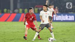 Bertanding di hadapan publik sendiri, skuad Garuda menang dengan skor 1-0. (Liputan6.com/Angga Yuniar)