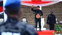 Kapolri Jenderal Listyo Sigit Prabowo resmi membuka rapat kerja teknis (rakernis) Korps Brimob Polri tahun 2022. (Merdeka.com)