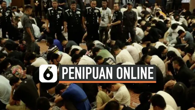 VIDEO: Malaysia Tangkap 680 Penipu Online dari China