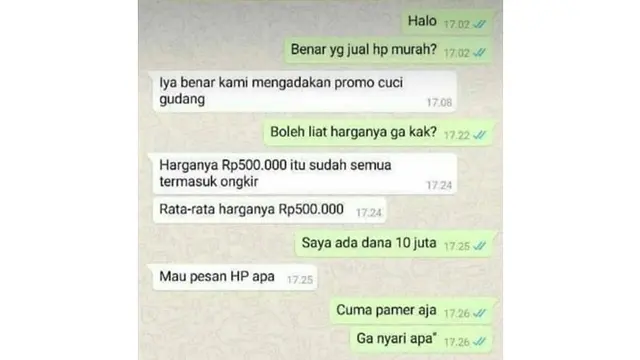 6 Chat Kocak Pamer Barang Mewah Ini Bikin Senyum Tipis