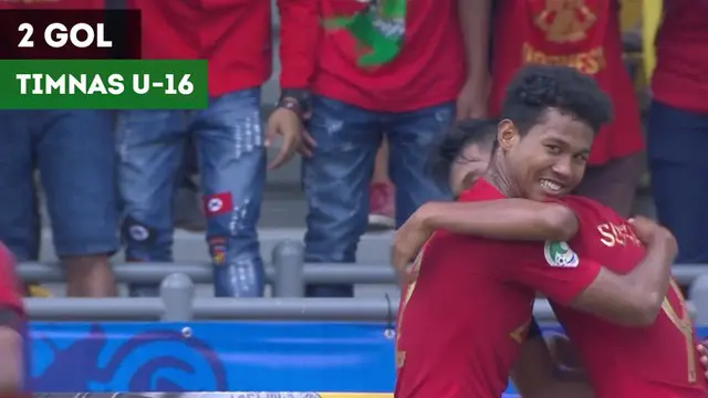 Berita video momen gol-gol Timnas Indonesia U-16 ke gawang Australia U-16 pada perempat final Piala AFC U-16 2018, Senin (1/10/2018).