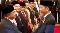 Presiden Jokowi melantik 6 menteri baru Kabinet Kerja, hingga Presiden Jokowi juga melantik Rano Karno sebagai Gubernur Banten.
