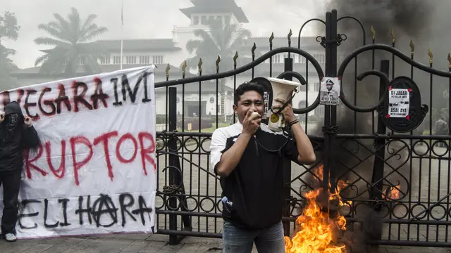 demo, mahasiswa, bandung