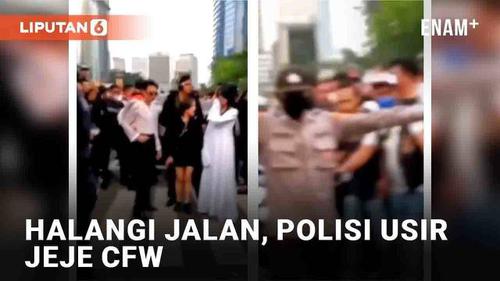 VIDEO: Momen Polisi Usir Jeje dari Runway Citayam Fashion Week
