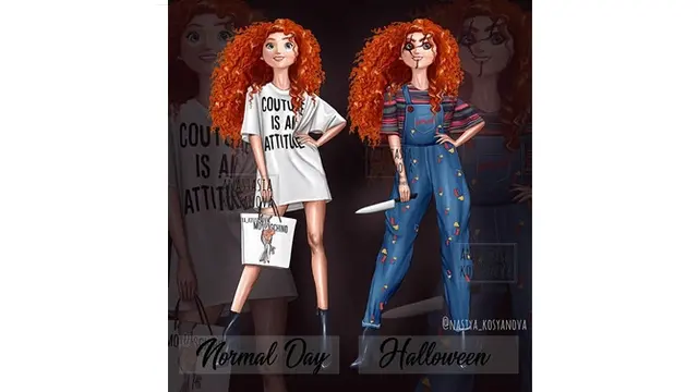 Begini Jadinya Jika 7 Putri Disney Berbusana untuk Halloween, Bikin Pangling