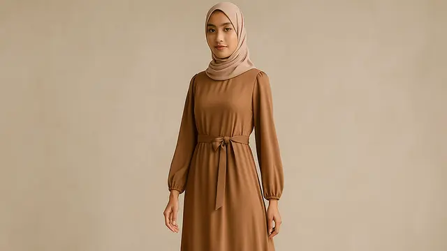 Rekomendasi Model Gamis dengan Ikat Pinggang, Ini 7 Pilihannya yang Cocok untuk Semua Bentuk Tubuh